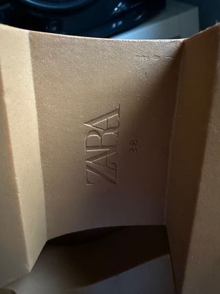 Botas Zara ante camel