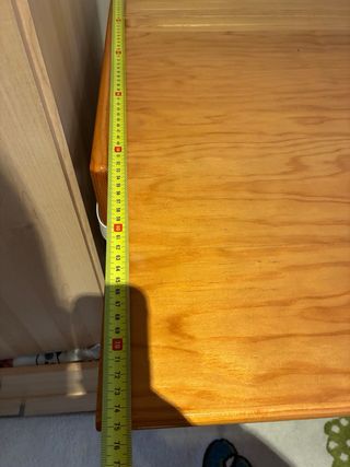 Cambiador madera extensible