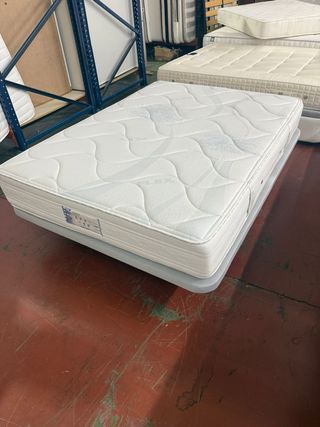 BASE Y COLCHON FLEX HABANA VISCO 135x180