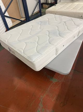 BASE Y COLCHON FLEX HABANA VISCO 135x180