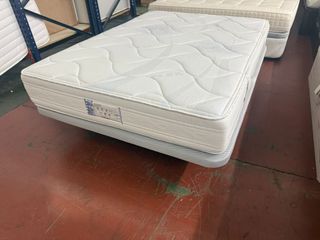 BASE Y COLCHON FLEX HABANA VISCO 135x180