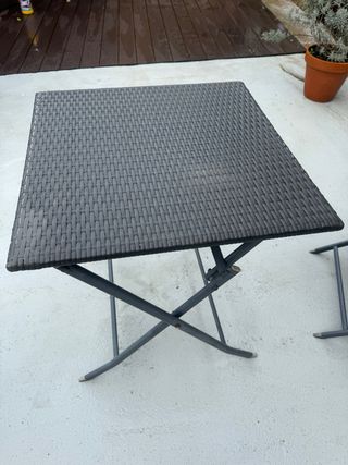 Mesa y 2 Sillas Terraza Exterior