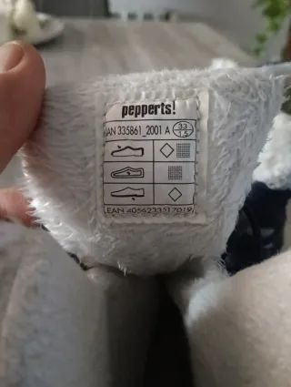 Botas de nieve azules y blancas talla 33/15.