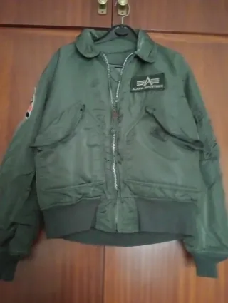 Chaqueta Aviador Alpha Industries Verde