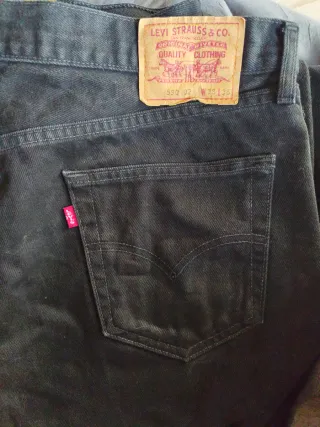 Levi's 590 Jeans Negros Talla 39x36