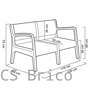 Muebles Jardín Miami Grafito