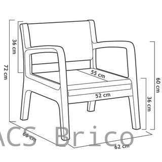Muebles Jardín Miami Grafito