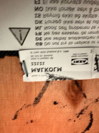 Silla de oficina Ikea Malkolm Negra