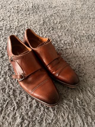 Zapatos Pedro del Hierro Marrones Doble Hebilla