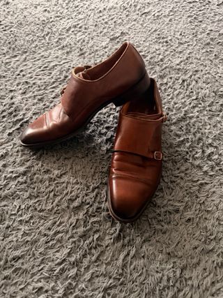 Zapatos Pedro del Hierro Marrones Doble Hebilla