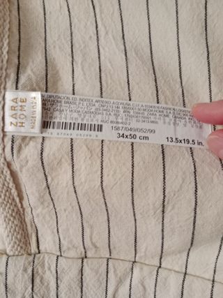 Bolsa Zara Home Rayas Blancas y Negras