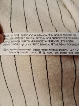 Bolsa Zara Home Rayas Blancas y Negras