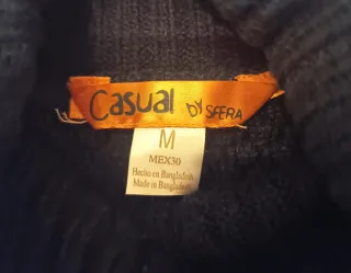 Poncho Sfera Negro Talla M