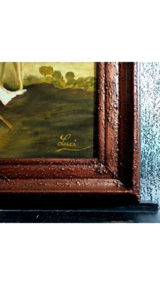 Luci Murillo 1991 Olio su Tela Antico № 106