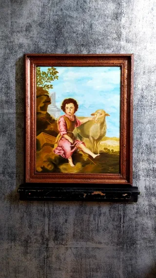 Luci Murillo 1991 Olio su Tela Antico № 106