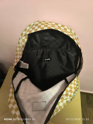 Mochila Vans Checkerboard Beige/Blanca Nueva