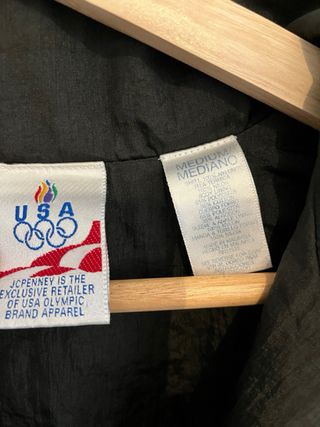 Cortavientos Vintage Negro Morado Turquesa