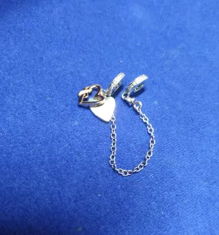 Cadena Seguridad Corazón Familia Pulsera Pandora