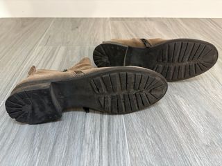 Botines serraje piel marrón