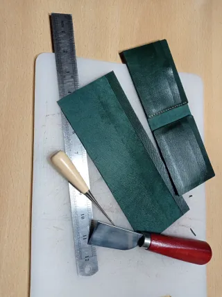 Cartera de Piel de Cabra Hecha a Mano