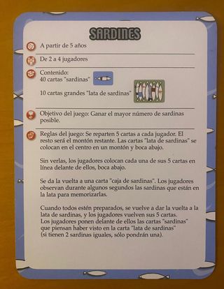 Juego de mesa Sardinas de Djeco