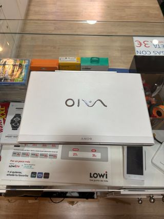 Portátil Sony Vaio Plata
