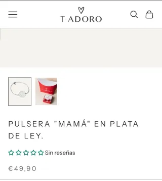 Pulsera de plata T'Adoro para mamás