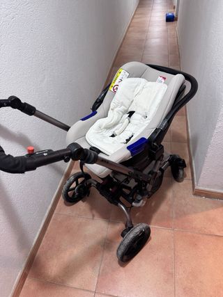 Carro bebé 3 posiciones + trona evolutiva