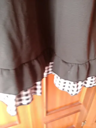 Vestido Sudadera Negro con Capucha Talla 1XL