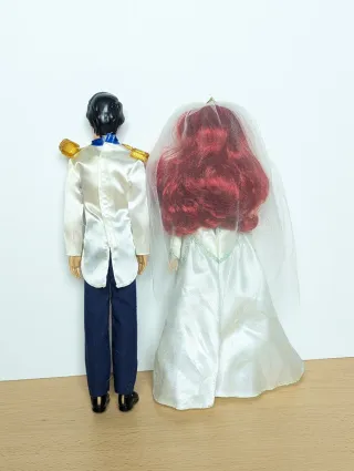Muñecos Ariel y Eric Boda Disney
