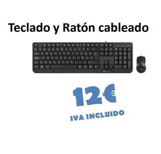 Teclado y Ratón NGS Cableado Negro