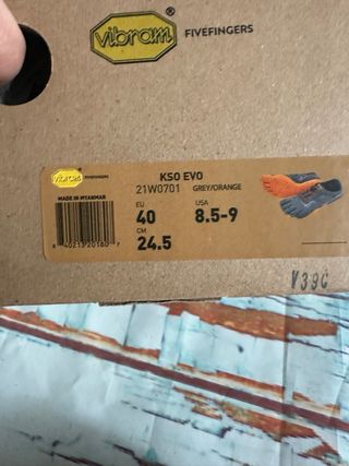 Vibram Fivefingers KSO EVO gris/naranja