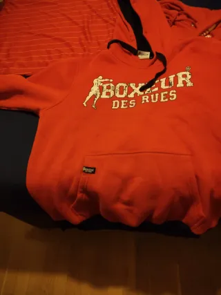Sudadera Boxeur Des Rues Roja y Negra