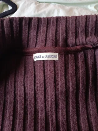 Chaqueta de ante y punto