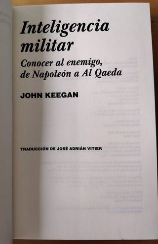 INTELIGENCIA MILITAR JOHN KEEGAN