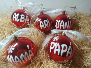 Bolas de Navidad Personalizadas 8cm