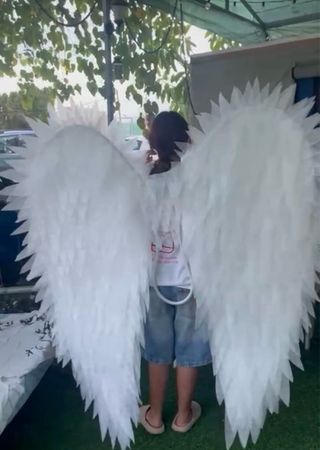 Alas de ángel blancas para disfraz