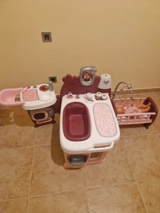 Casa de los bebés con accesorios