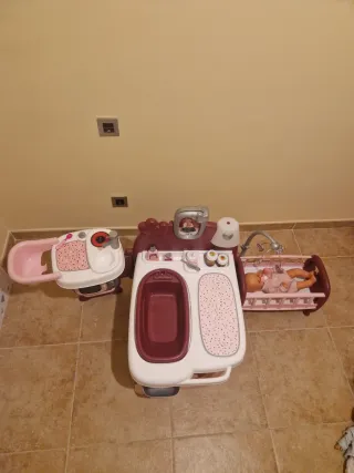 Casa de los bebés con accesorios