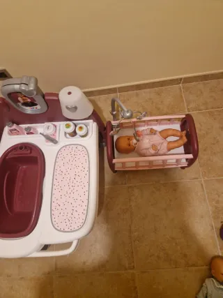 Casa de los bebés con accesorios
