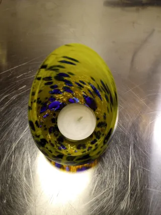 Porta candele in vetro di Murano