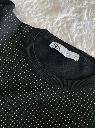 Jersey Zara Negro Brillante