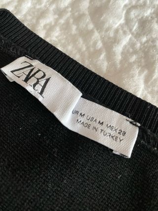 Jersey Zara Negro Brillante