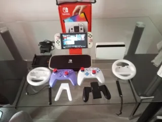 Nintendo Switch OLED Morado/Blanco