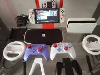 Nintendo Switch OLED Morado/Blanco