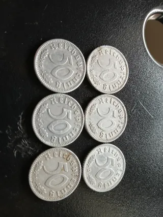 50 Reichspfennig lotto completo