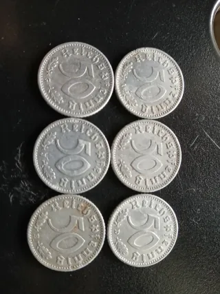 50 Reichspfennig lotto completo