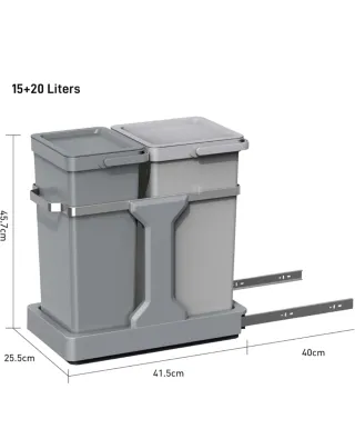 EKO Cubo Basura Cocina Extraíble