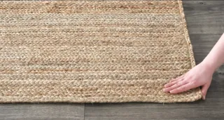 Alfombra Yute Natural Beige y Marrón