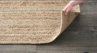 Alfombra Yute Natural Beige y Marrón